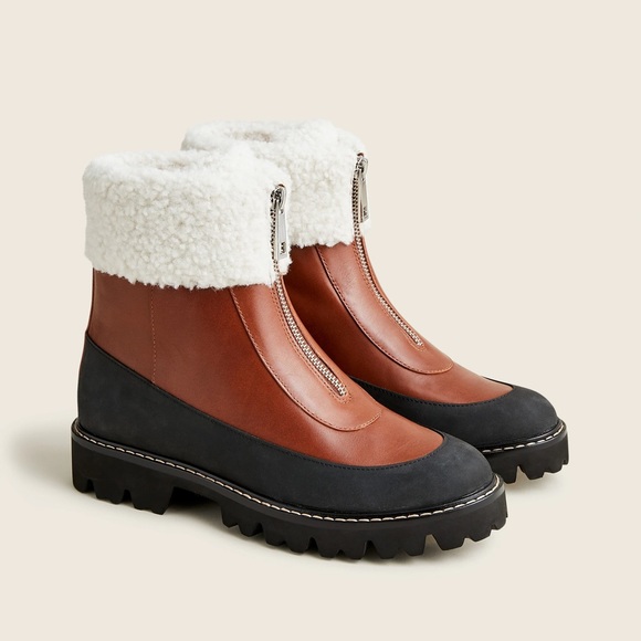 J. Crew Shoes - J. Crew Lug Sole Front Zip Boots
